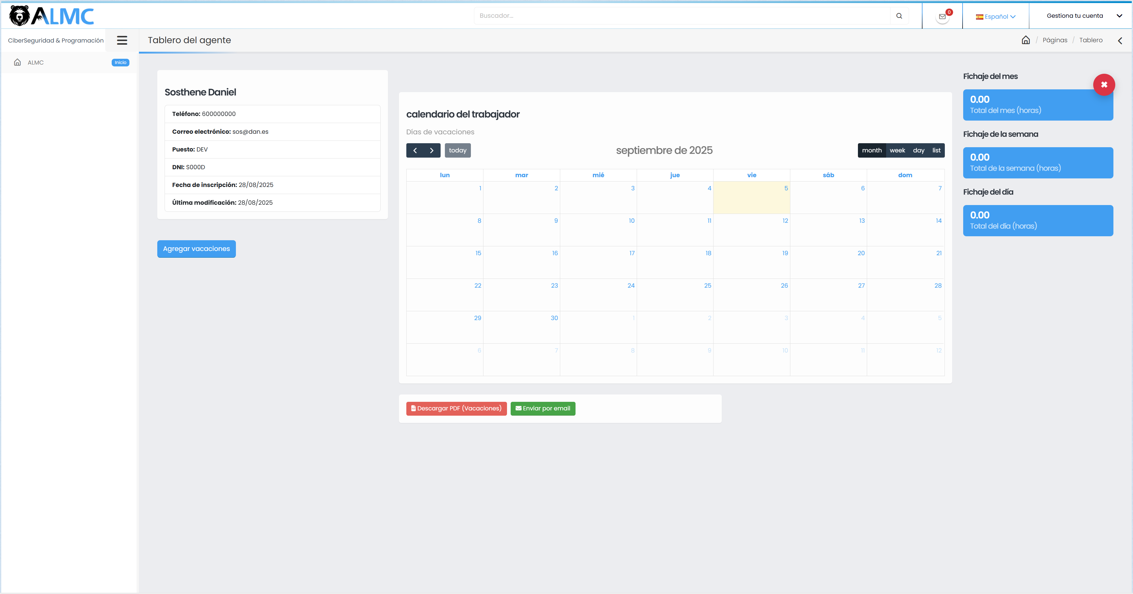 Portal del trabajador