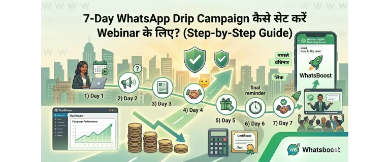 Turn Registrants into Attendees: Build a 7‑Day WhatsApp Drip Campaign for Webinars
