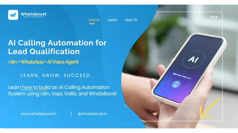 AI Calling Automation for Lead Qualification: n8n + WhatsApp + AI Voice Agent