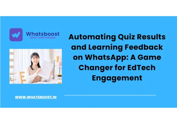 Automatitza els resultats de qüestionaris i el feedback formatiu per WhatsApp