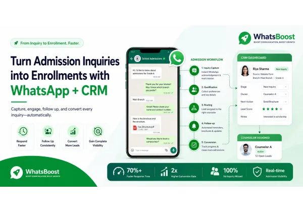 Automating School Admission Inquiries Using WhatsApp and CRM in Catalonia