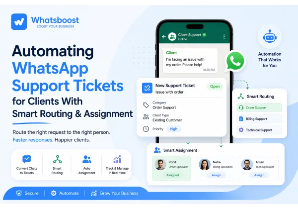 Optimiza tu soporte WhatsApp y ahorra € con tickets automáticos y rutas inteligentes