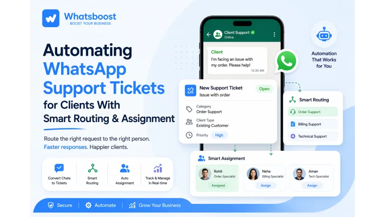 Optimiza tu soporte WhatsApp y ahorra € con tickets automáticos y rutas inteligentes