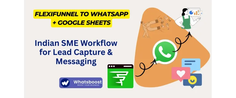 From Clicks to Conversations: Automate Lead Capture with FlexiFunnel, Google Sheets, and WhatsApp for Indian SMEs