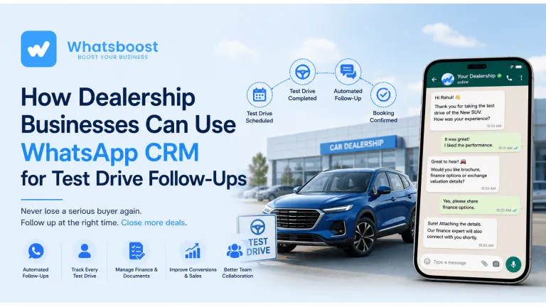 Cómo usar WhatsApp CRM para seguimiento de test drives en concesionarios
