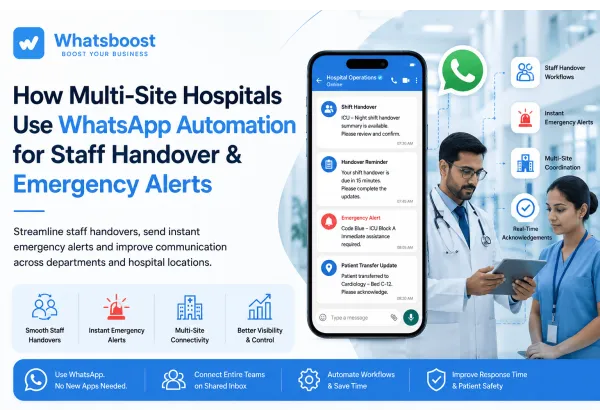 How Multi-Site Hospitals Use WhatsApp Automation for Staff Handover & Emergency Alerts