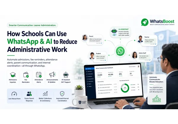 How Schools Can Automate Administrative Tasks Using WhatsApp and AI