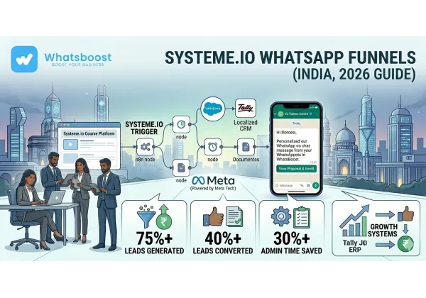 How Systeme.io Users Automate Course Launch Funnels on WhatsApp (2026 Guide)
