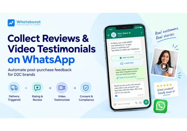 Automatiser avis et témoignages vidéo sur WhatsApp