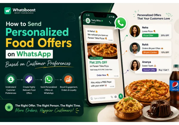 Comment envoyer des offres alimentaires personnalisées sur WhatsApp selon les préférences clients
