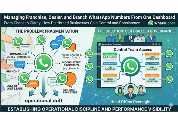 Gestiona els WhatsApp de franquícies, delegacions i sucursals des d'un sol panell