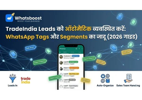 Transform TradeIndia Lead Handling with WhatsApp Tags & Segments