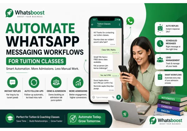 Optimisez vos admissions avec l'automatisation des messages WhatsApp