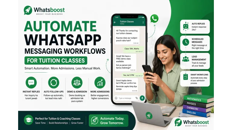 WhatsApp Automation for Tuition Classes: A Complete Workflow Guide