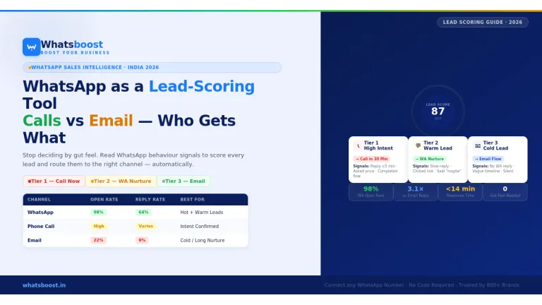 WhatsApp Lead Scoring: How to Prioritiseisingntent Leads