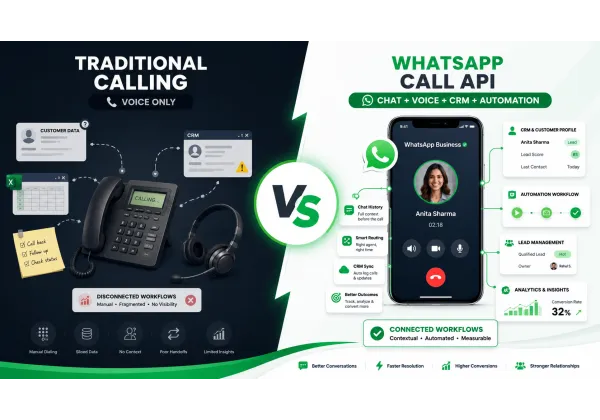 WhatsApp Call API vs Sistemas Tradicionales: ¿Qué es mejor para tu negocio?