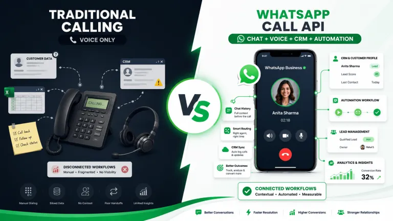 WhatsApp Call API vs Traditional Calling Systems: What's Better for Businesses?