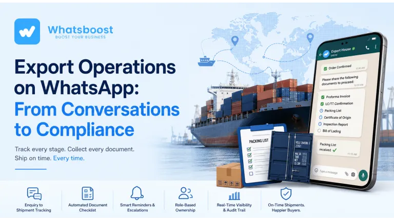 CRM WhatsApp para exportadores: del lead al envío de documentos
