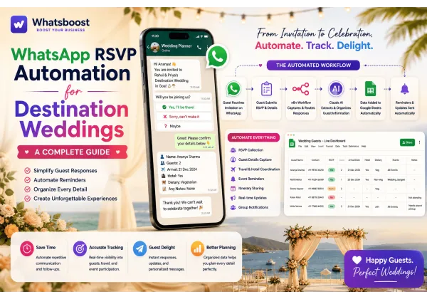 WhatsApp RSVP Automation for Destination Weddings in Catalonia