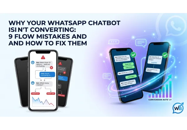 Why Your WhatsApp Chatbot Isn't Converting: 9 Flow Mistakes