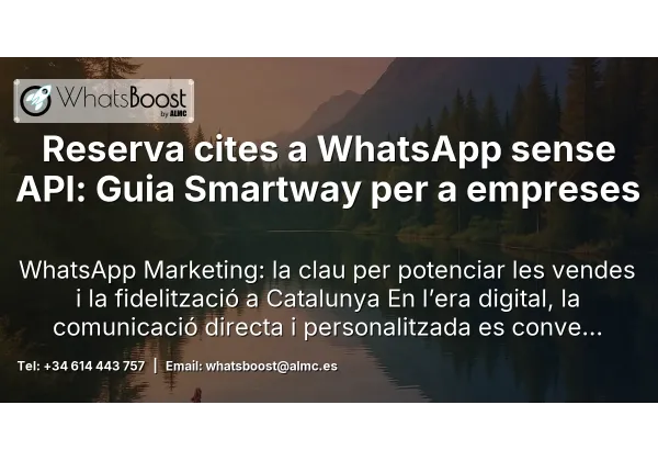Reserva cites a WhatsApp sense API: Guia Smartway per a empreses