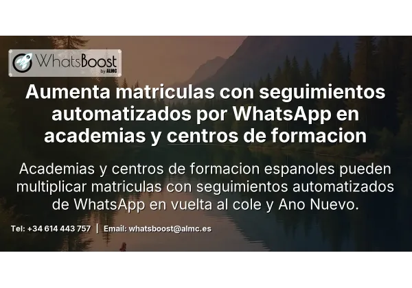 Automatiza WhatsApp para captar alumnos en campañas festivas en Cataluña