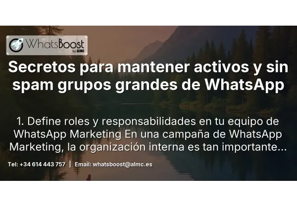 Secretos para mantener activos y sin spam grupos grandes de WhatsApp