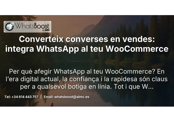 Converteix converses en vendes: integra WhatsApp al teu WooCommerce