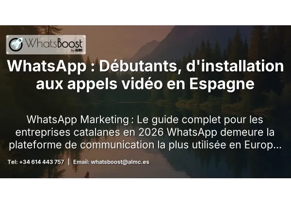 WhatsApp : Débutants, d'installation aux appels vidéo en Espagne