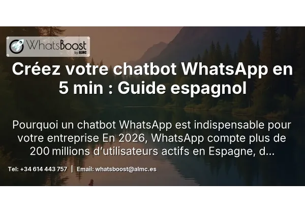 Créez votre chatbot WhatsApp en 5 min : Guide espagnol