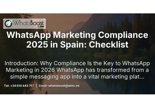 WhatsApp Marketing Compliance 2025 in Spain: Checklist