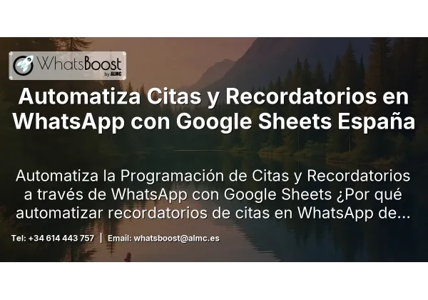 Automatiza Citas y Recordatorios en WhatsApp con Google Sheets España