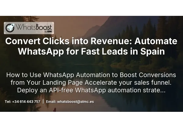 Convert Clicks into Revenue: Automate WhatsApp for Fast Leads in Spain