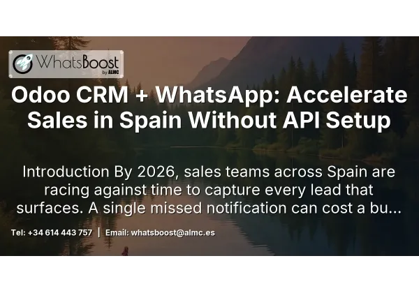 Odoo CRM + WhatsApp: Accelerate Sales in Spain Without API Setup