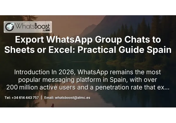 Export WhatsApp Group Chats to Sheets or Excel: Practical Guide Spain