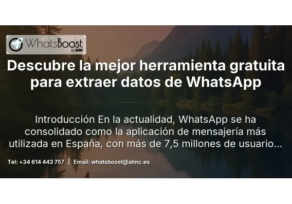 Descubre la mejor herramienta gratuita para extraer datos de WhatsApp