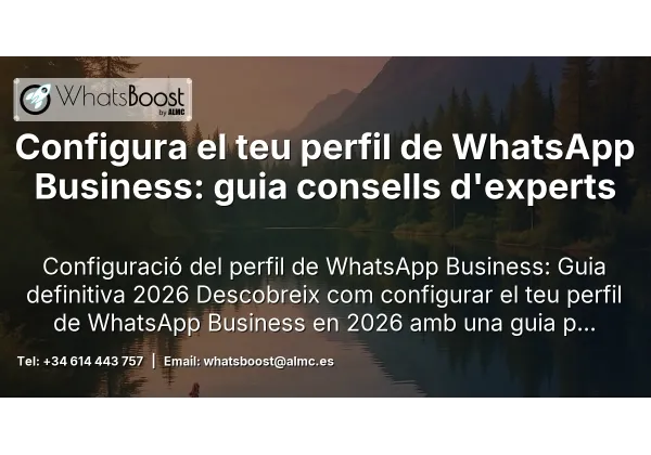 Configura el teu perfil de WhatsApp Business: guia consells d'experts