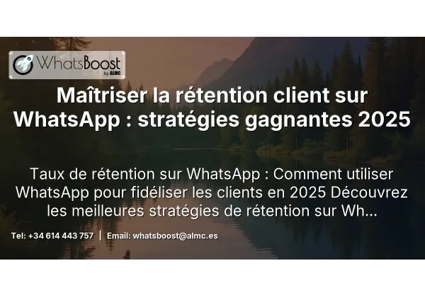 Maîtriser la rétention client sur WhatsApp : stratégies gagnantes 2025
