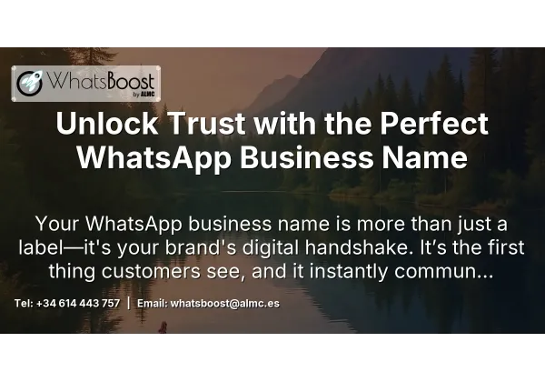 Unlock Trust with the Perfect WhatsApp Business Name
