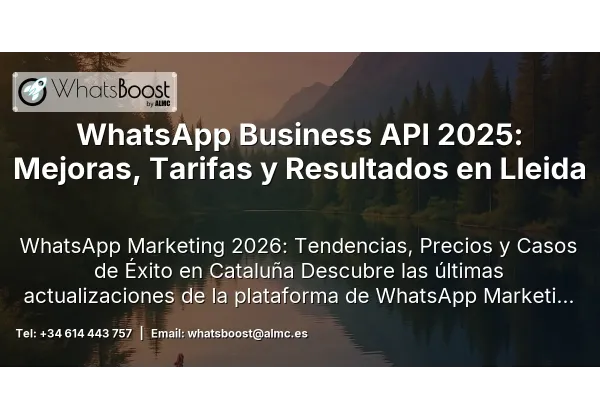 WhatsApp Business API 2025: Mejoras, Tarifas y Resultados en Lleida