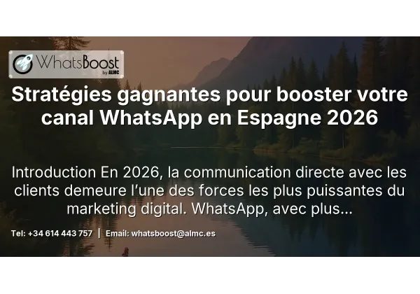 Stratégies gagnantes pour booster votre canal WhatsApp en Espagne 2026