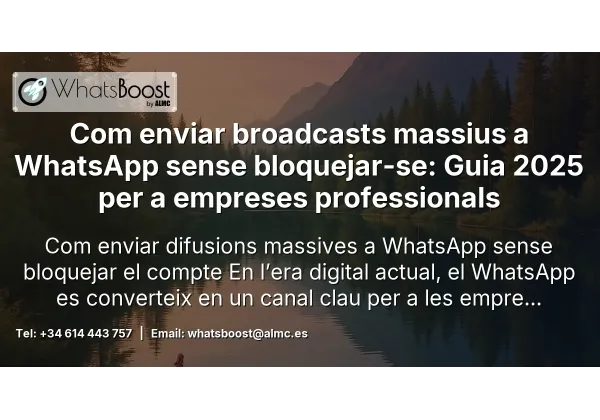Com enviar broadcasts massius a WhatsApp sense bloquejar-se: Guia 2025 per a empreses professionals