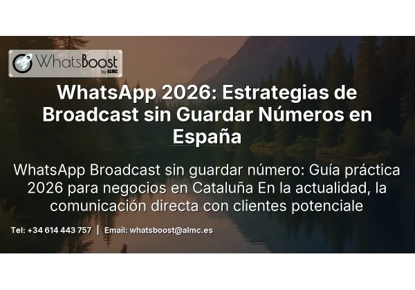 WhatsApp 2026: Estrategias de Broadcast sin Guardar Números en España