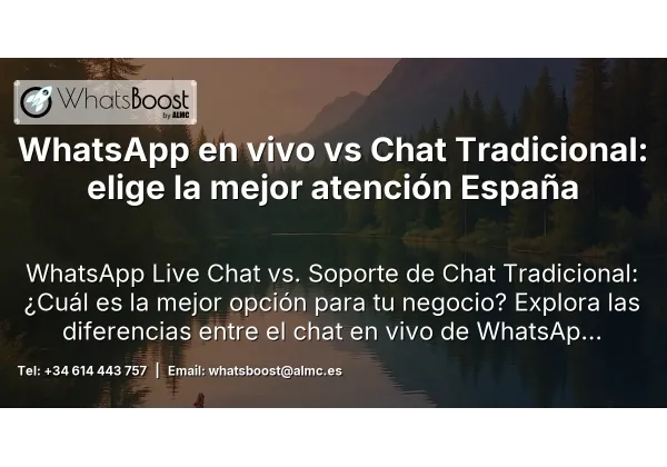WhatsApp en vivo vs Chat Tradicional: elige la mejor atención España