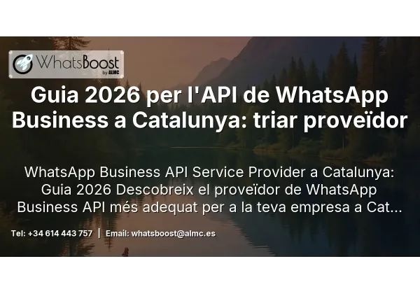 Guia 2026 per l'API de WhatsApp Business a Catalunya: triar proveïdor
