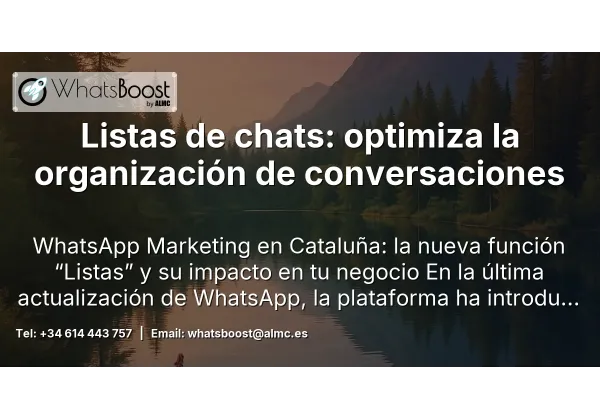 Listas de chats: optimiza la organización de conversaciones