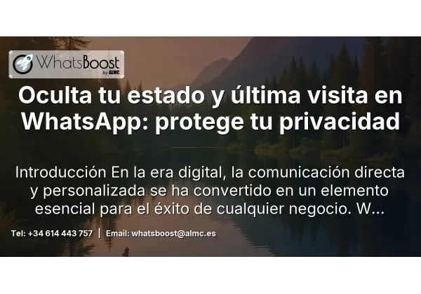 Oculta tu estado y última visita en WhatsApp: protege tu privacidad