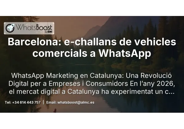 Barcelona: e‑challans de vehicles comercials a WhatsApp