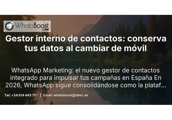 Gestor interno de contactos: conserva tus datos al cambiar de móvil