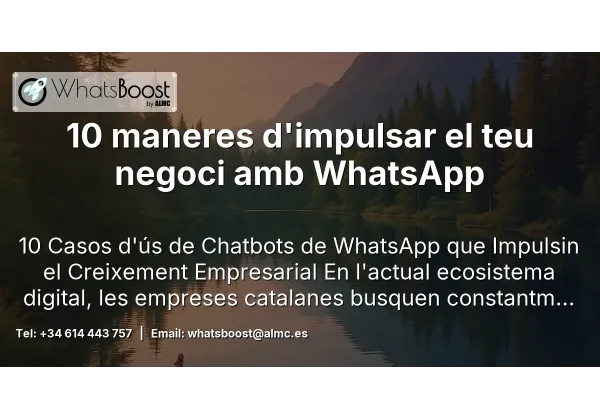 10 maneres d'impulsar el teu negoci amb WhatsApp